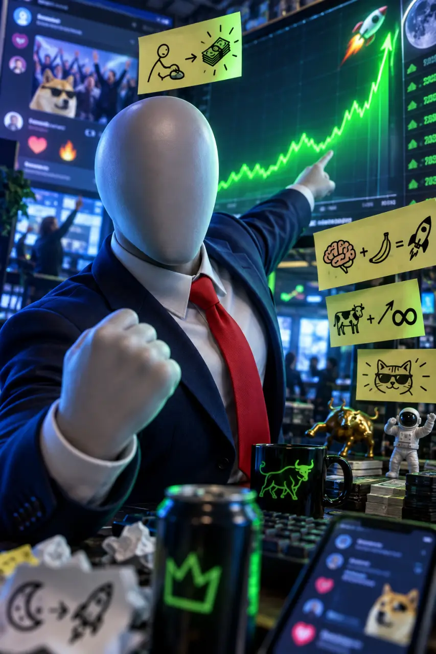 Le stonk meme transforme les raisonnements absurdes en fausses victoires financières