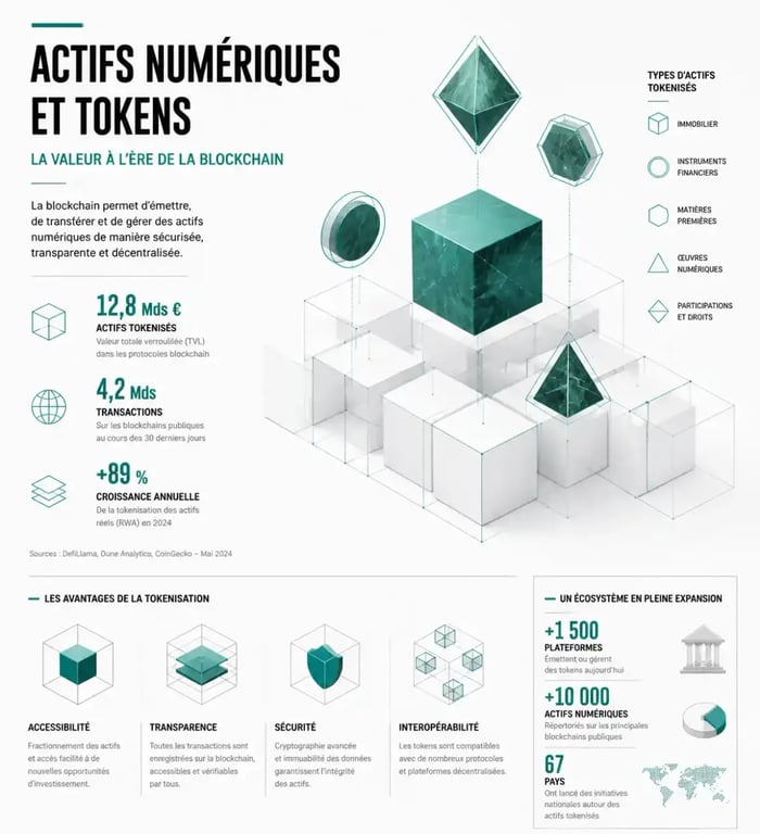 Représentation visuelle de la dimension transactionnelle et blockchain du trump meme.