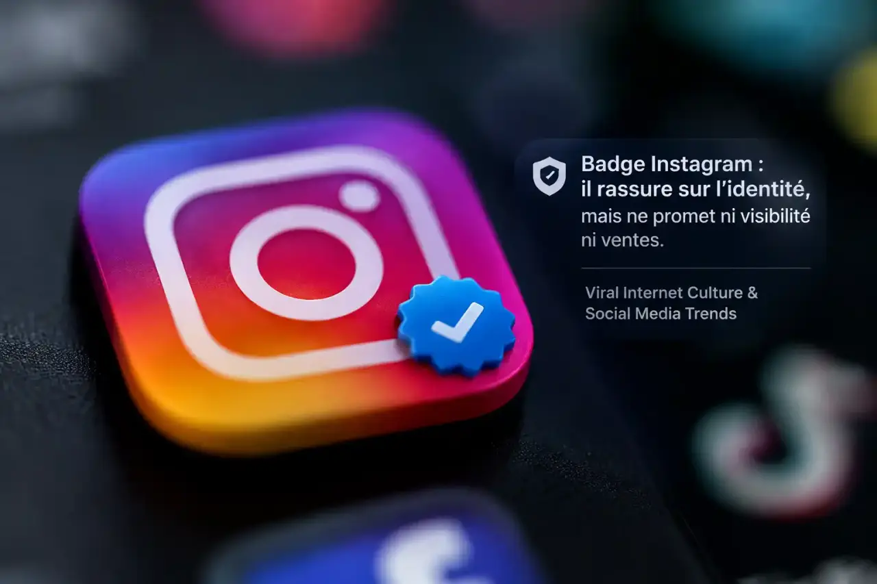 Badge Instagram : il rassure sur l’identité, mais ne promet ni visibilité ni ventes