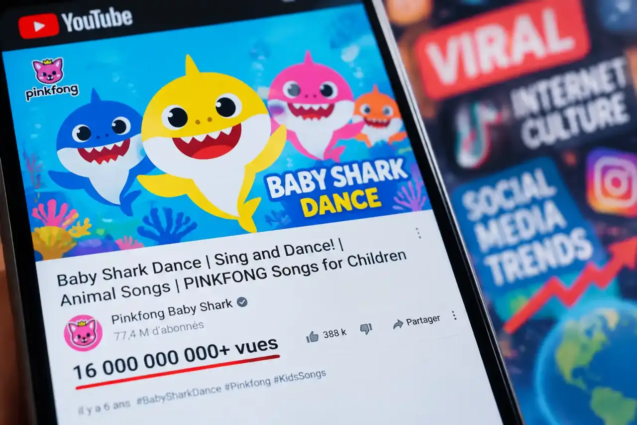 Baby Shark Dance domine YouTube avec plus de 16 milliards de vues