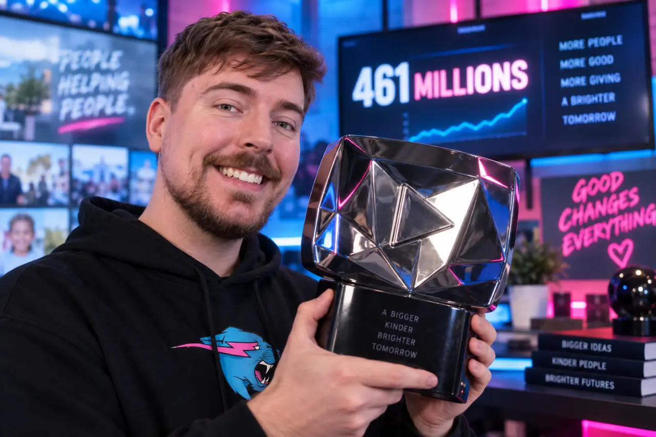 MrBeast est le meilleur YouTubeur du monde selon les abonnés, avec 461 millions