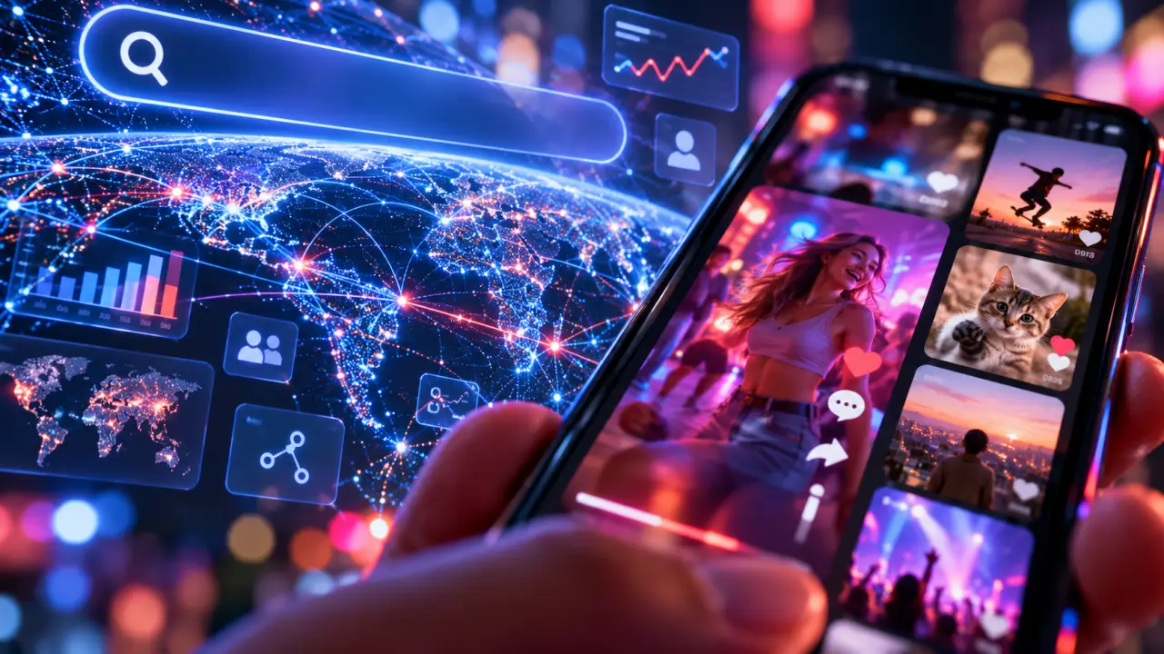 Popularité internet : Google domine le trafic, TikTok capte le plus d’attention